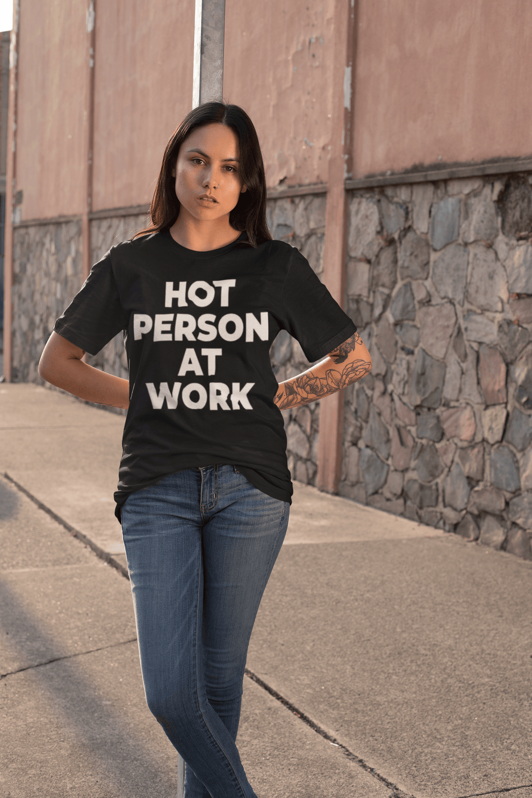 Hot Person at Work T-shirt Top Koala Softstyle Short Sleeve Unisex Tee - TopKoalaTee