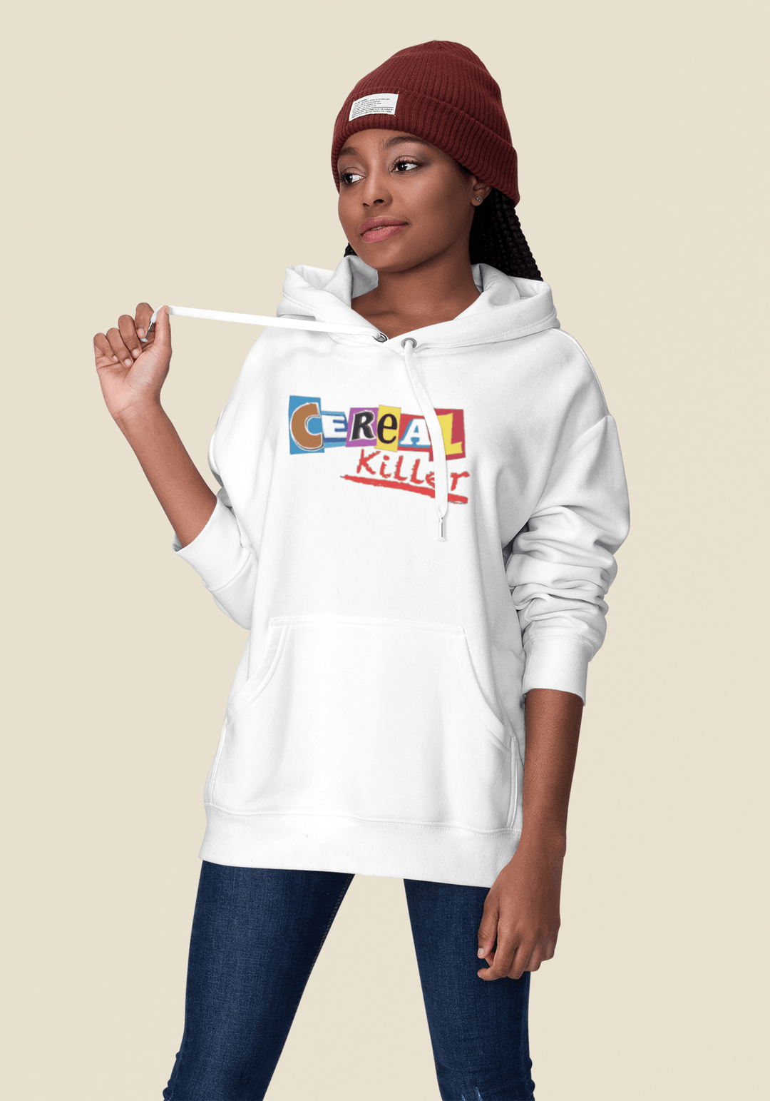 Breakfast Hoodie Top Koala Cotton Blend Cereal Killer Pullover - TopKoalaTee