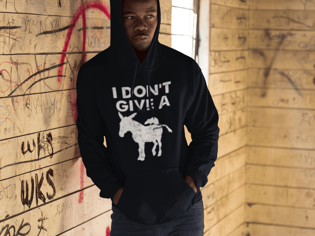 Blended Cotton Hoodie I Don't Give A Rats Ass Top Koala Soft Style Pullover - TopKoalaTee