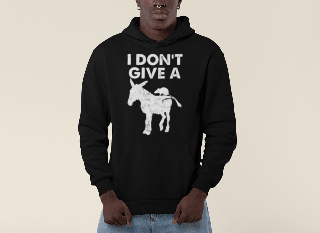 Blended Cotton Hoodie I Don't Give A Rats Ass Top Koala Soft Style Pullover - TopKoalaTee