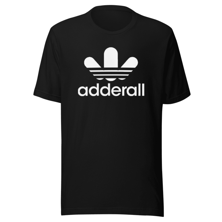 Humor T-shirt Famous Logo Adderall Short Sleeve Ultra Soft Cotton Crewneck Top - TopKoalaTee