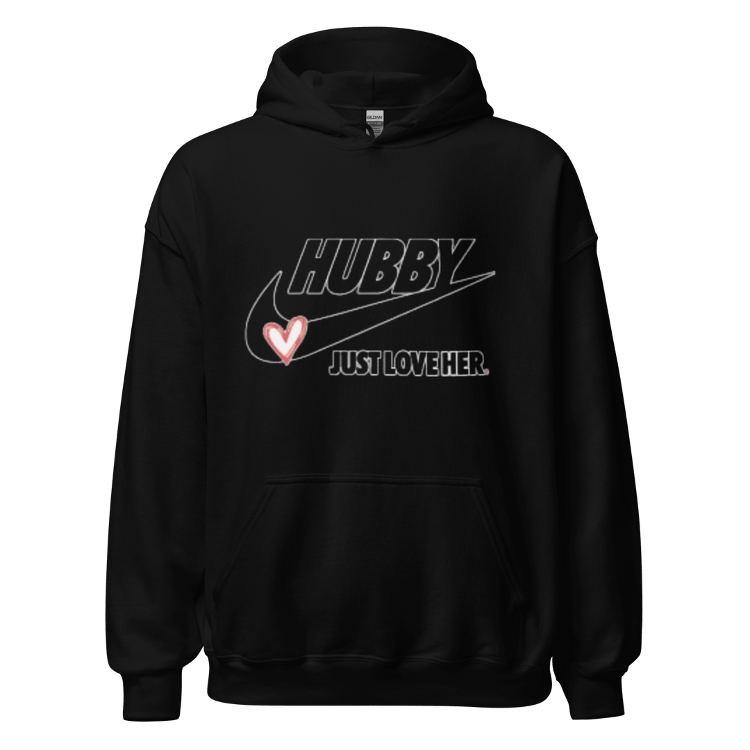 Husband and Wife Hoodie Set Hubby Just Love Her/Wifey Just Love Him Cotton Blend Ultra Soft Pullovers - TopKoalaTee