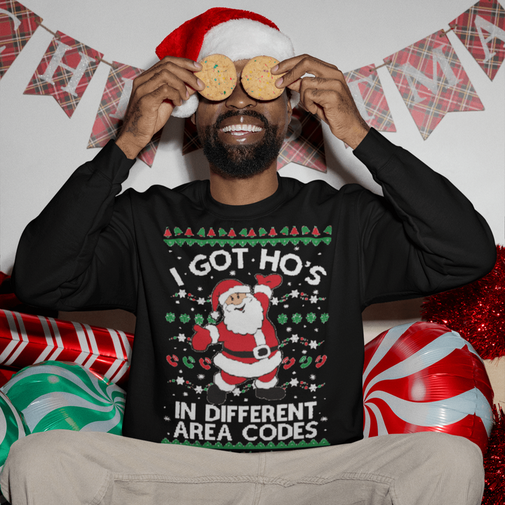 I Got Ho's in Different Area Codes Ugly Christmas Sweater Top Koala Tee - TopKoalaTee