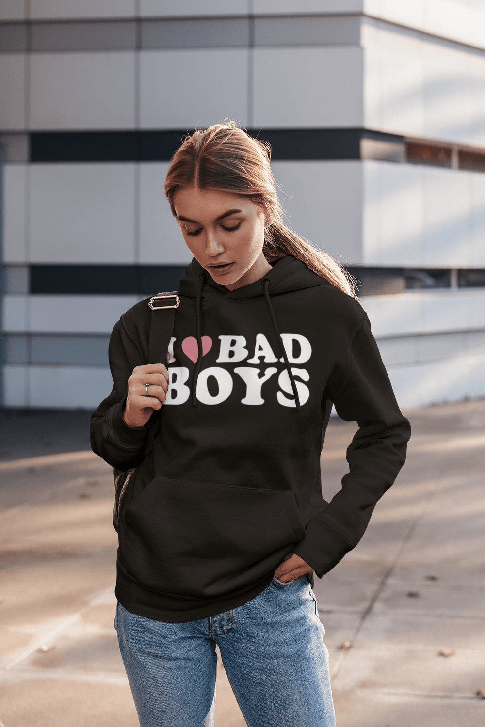 I Love Bad Boys Top Koala Softstyle Blended Cotton Heavyweight Hoodie - TopKoalaTee