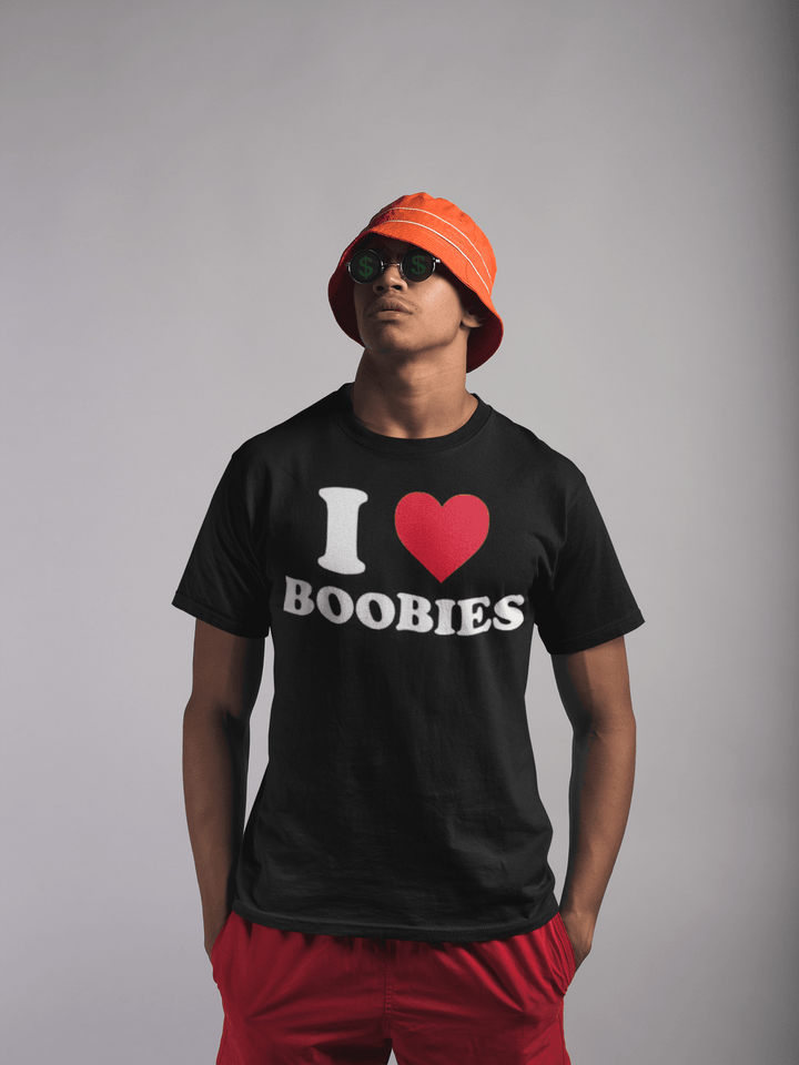 I Love Boobies T-shirt Top Koala Softstyle Short Sleeve Unisex Tee - TopKoalaTee