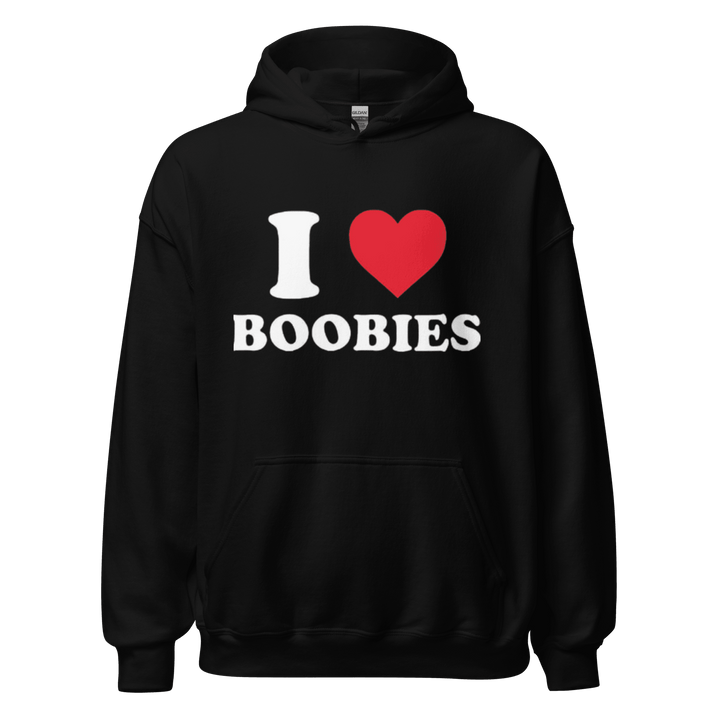 I Love Boobies Top Koala Blended Cotton Unisex Soft Style Pullover - TopKoalaTee