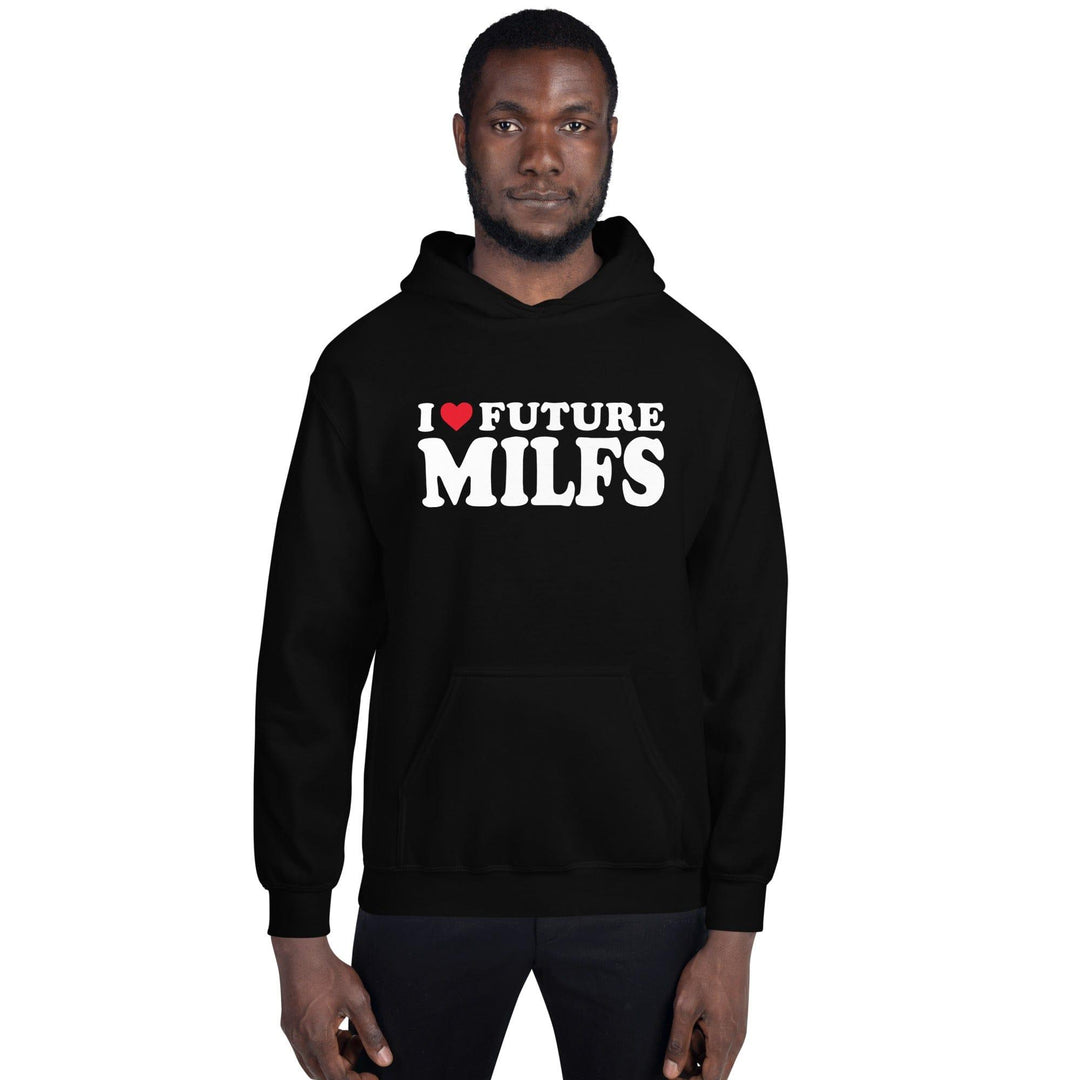 I Love Future Milfs with Heart Shaped Love Unisex Pullover - TopKoalaTee