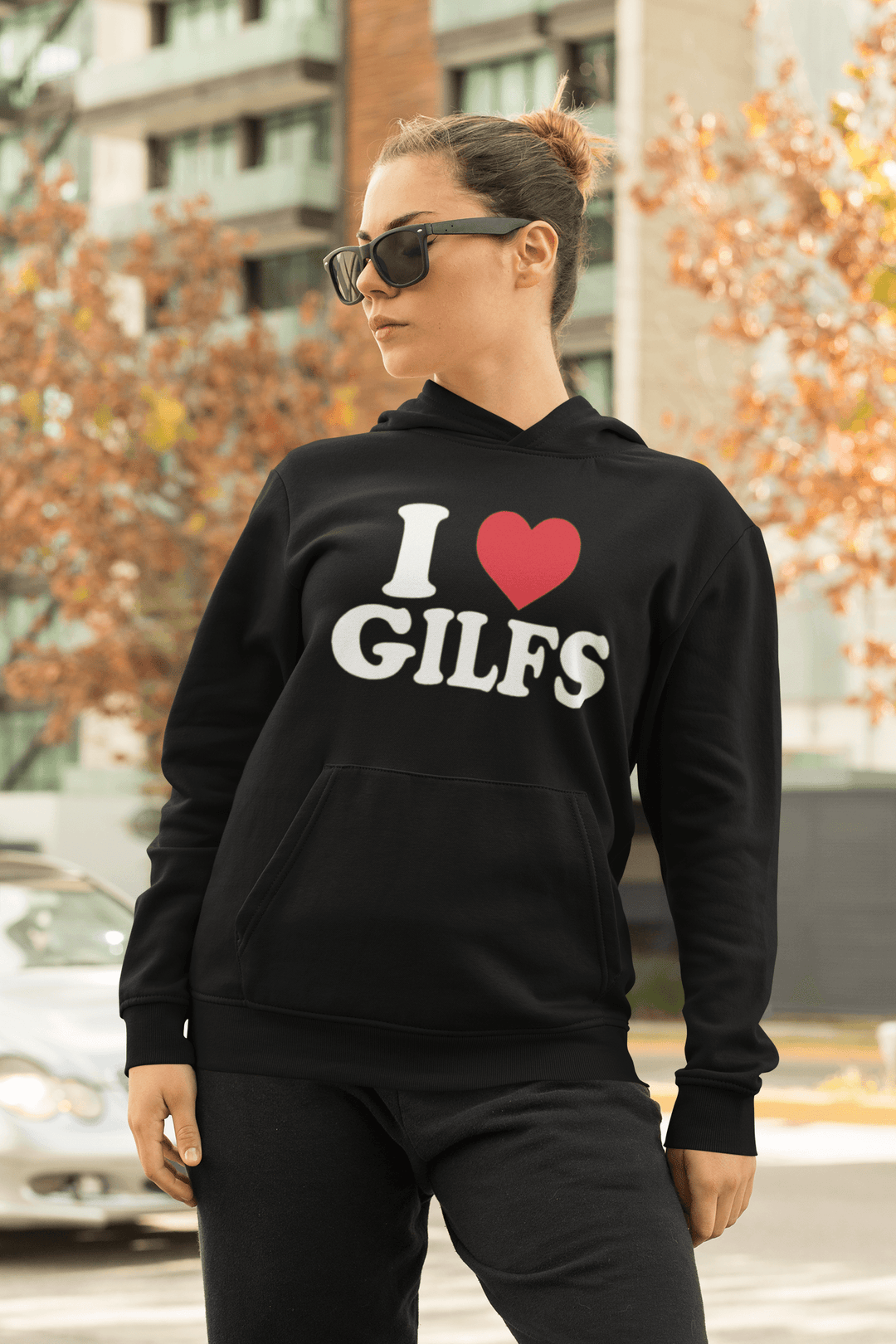 I Love Gilfs Hoodie Ultra Soft Blended Cotton Midweight Pullover - TopKoalaTee