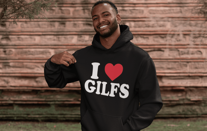 I Love Gilfs Hoodie Ultra Soft Blended Cotton Midweight Pullover - TopKoalaTee