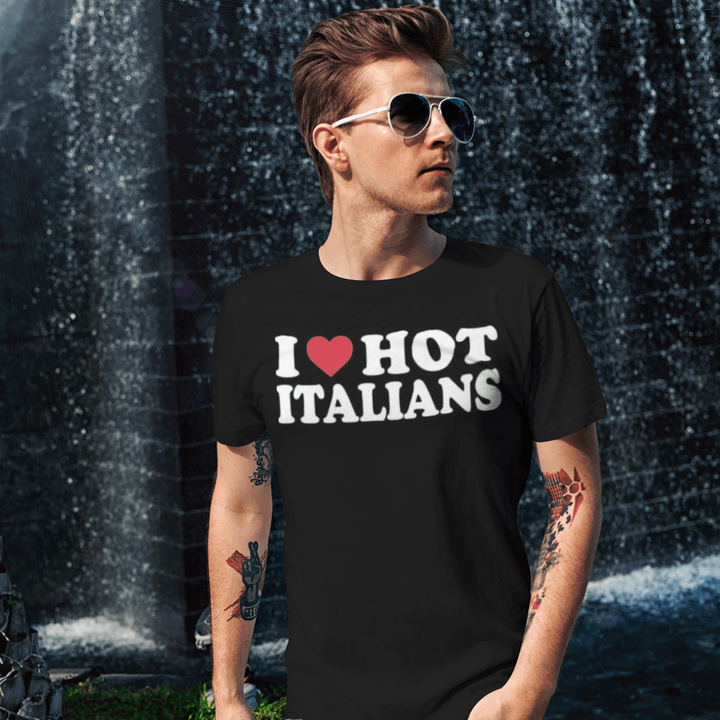 I Love Hot Italians Top Koala Short Sleeve Sofstyle Unisex Tee - TopKoalaTee