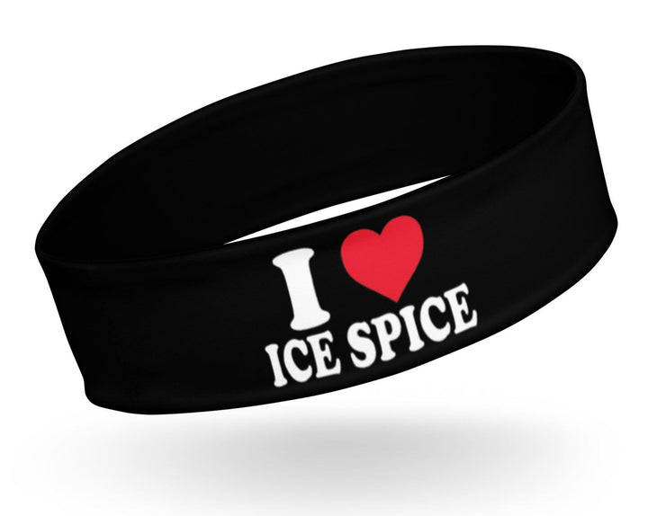 Sports Unisex Headband I Love Ice Spice Quick Dry Sweatband - TopKoalaTee