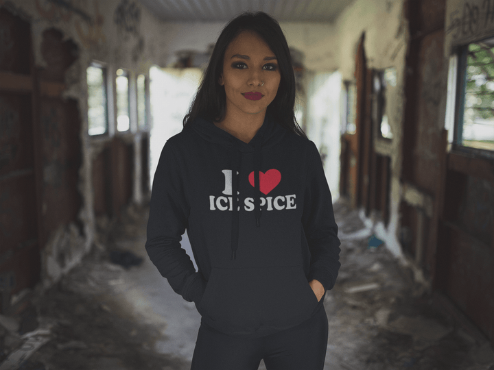 I Love Ice Spice Ultra Soft Blended Cotton Unisex Hoodie - TopKoalaTee