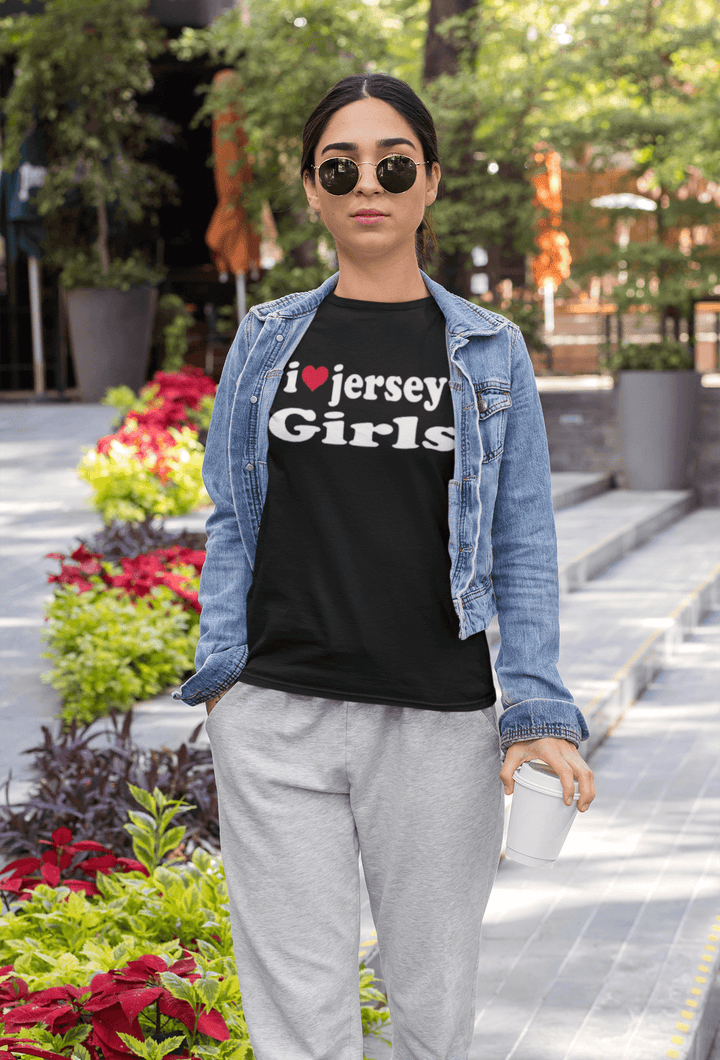 I Love Jersey Girls T-Shirt Ultra Soft 100 Percent Cotton Short Sleeve Crewneck Top - TopKoalaTee