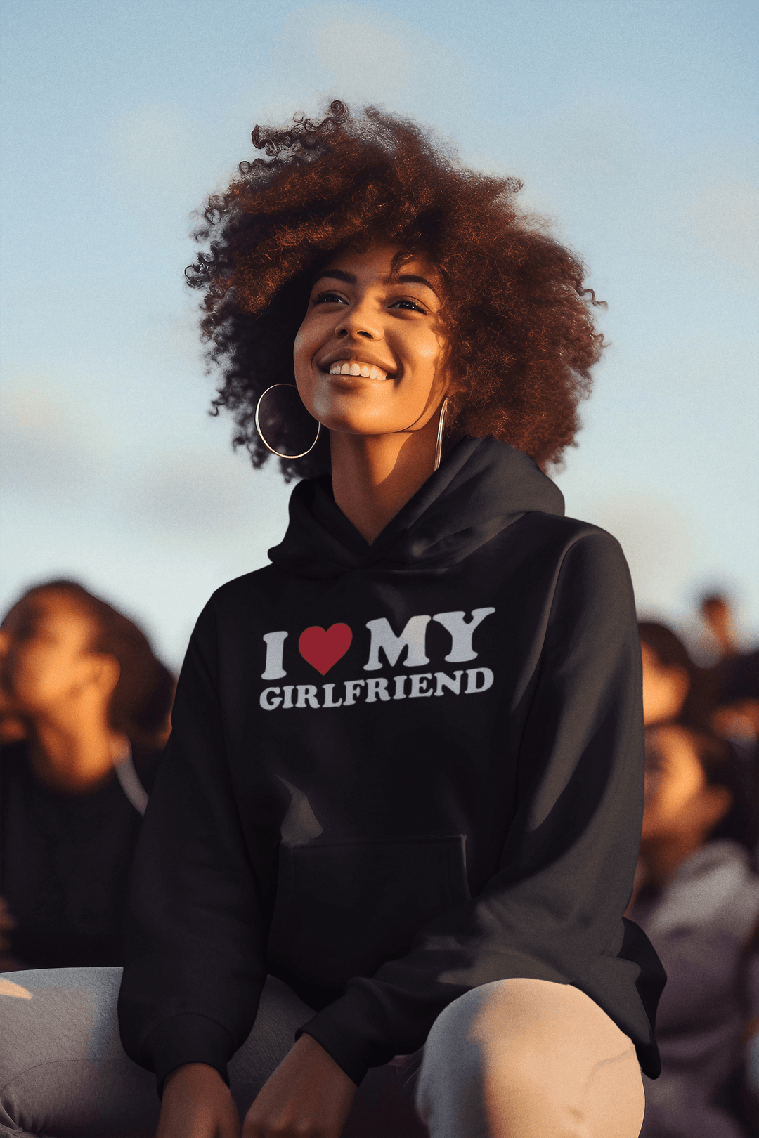 I Love My Girlfriend Ultra Soft Blended Cotton Midweight Unisex Pullover - TopKoalaTee