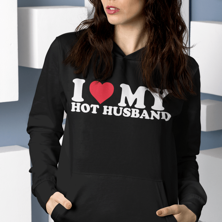 I Love My Hot Husband Top Koala Heavy Blend Cotton Blend Pullover - TopKoalaTee