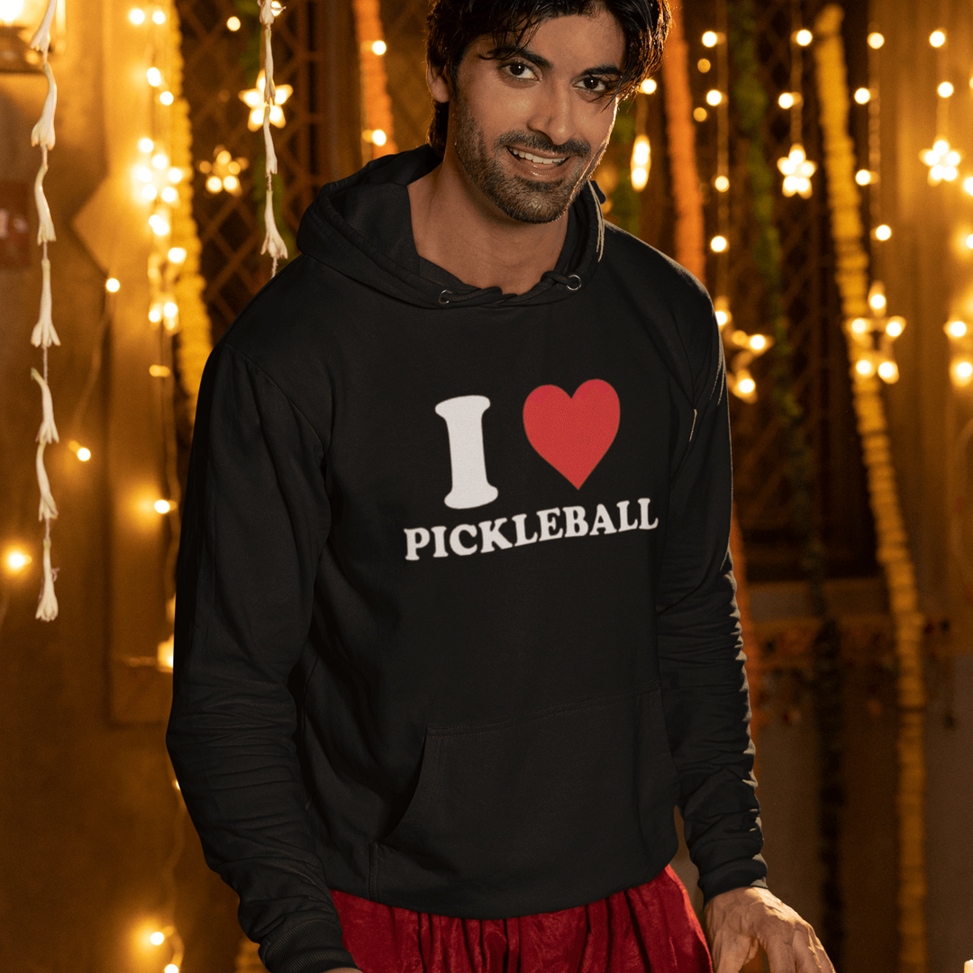 I Love Pickleball Top Koala Soft Style Blended Cotton Hoodie - TopKoalaTee