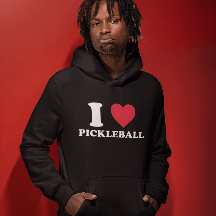 I Love Pickleball Top Koala Soft Style Blended Cotton Hoodie - TopKoalaTee