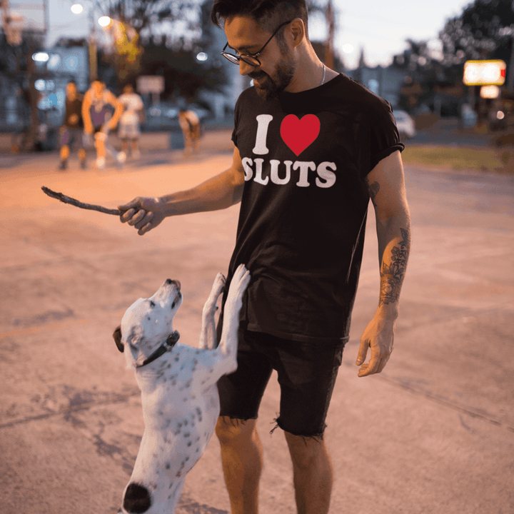 I Love Sluts Top Koala Sofststyle Short Sleeve Unisex Tee - TopKoalaTee