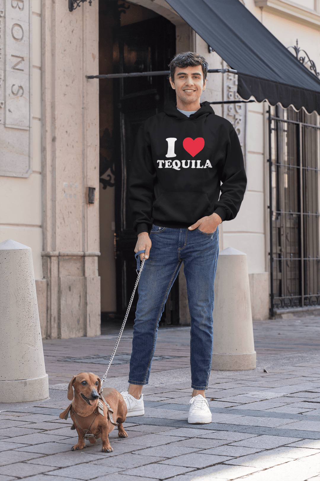 I Love Tequila Hoodie Soft Style Blended Cotton Top Koala Pullover - TopKoalaTee