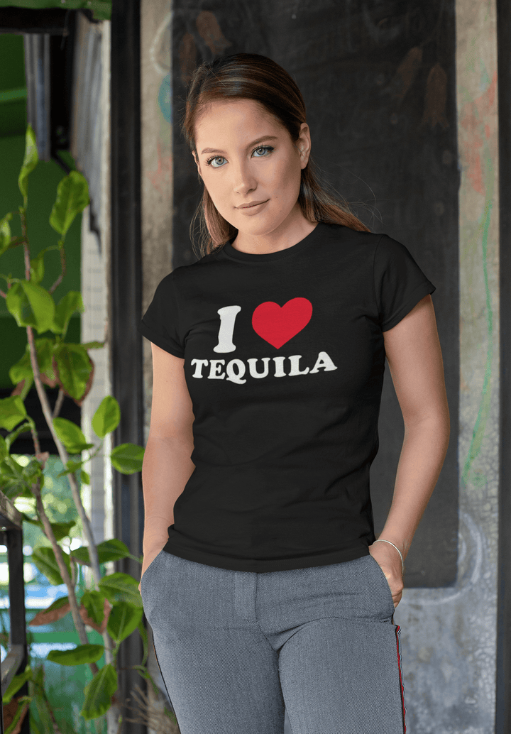 I Love Tequila Short Sleeve 100% Cotton Unisex Crew Neck Top - TopKoalaTee