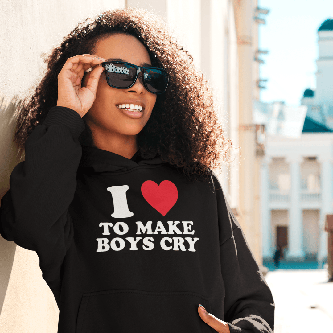 I Love To Make Boys Cry Blended Cotton Ultra Soft Midweight Unisex Hoodie - TopKoalaTee