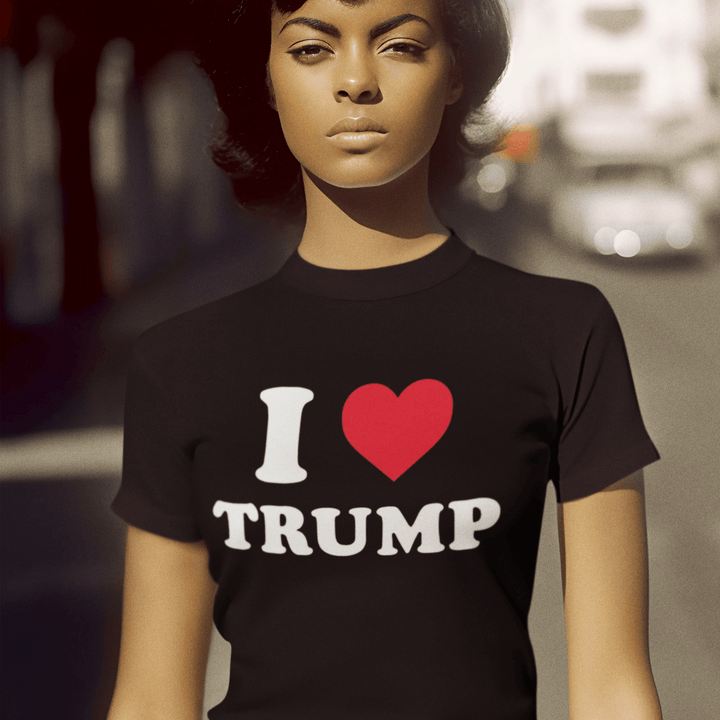 I Love Trump T-Shirt Short Sleeve Ultra Soft Cotton Crew Neck Unisex Top - TopKoalaTee