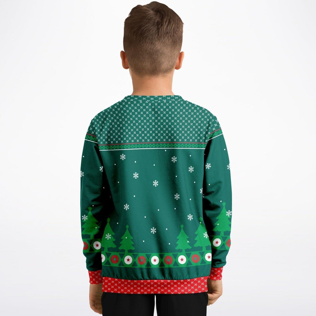 I'm the Ninja Elf Unisex Kids Ugly Christmas Sweatshirt - TopKoalaTee