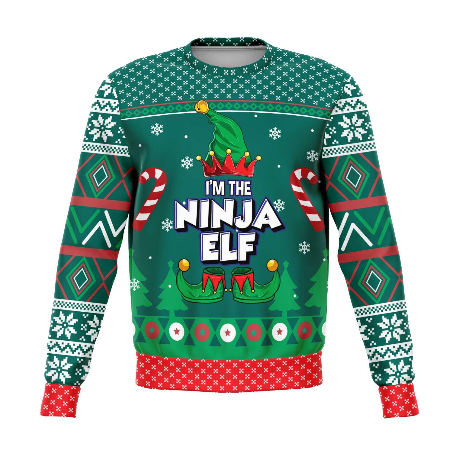 I'm the Ninja Elf Unisex Ugly Christmas Sweatshirt