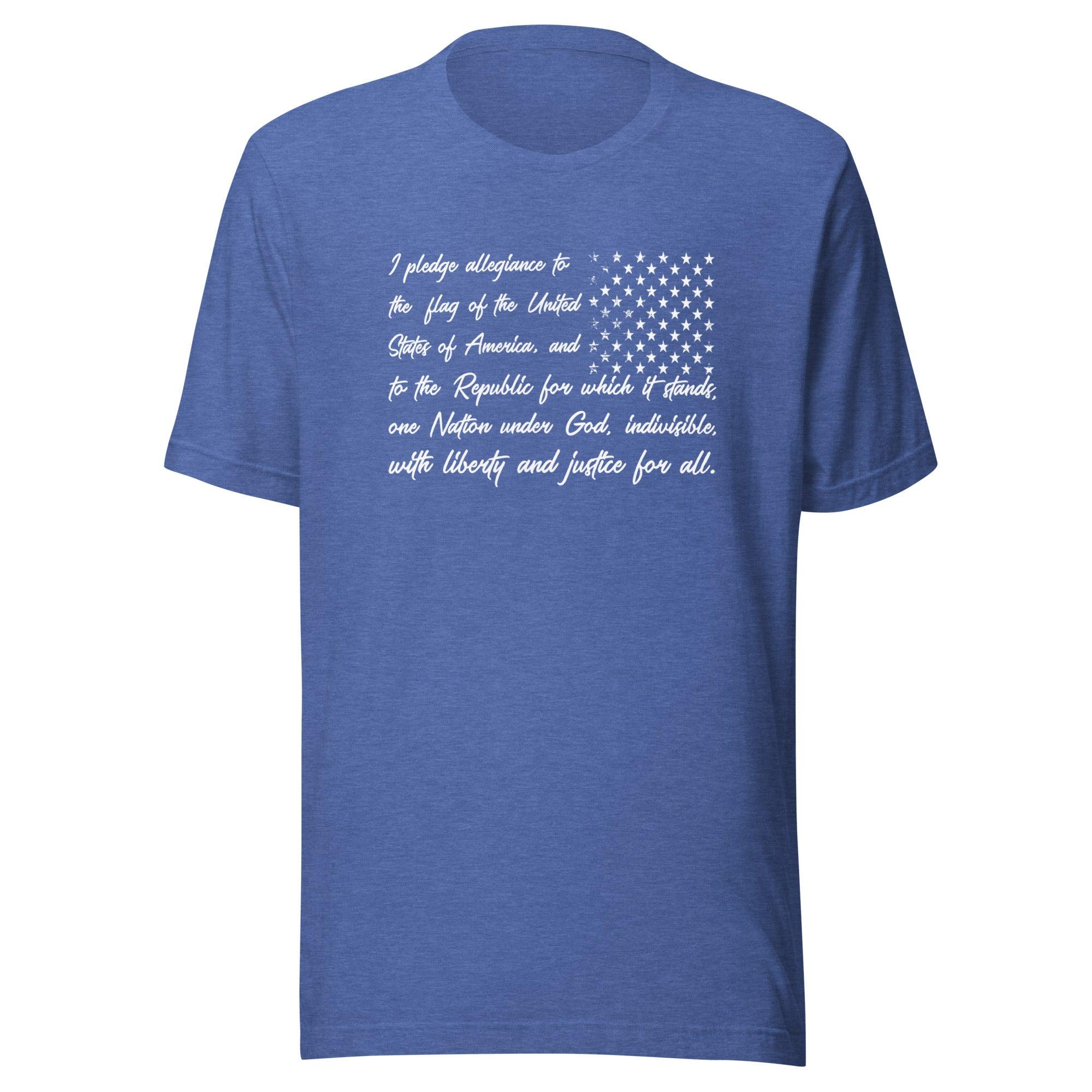 I Pledge Allegiance T-shirt Inside American Flag Unisex Top - TopKoalaTee