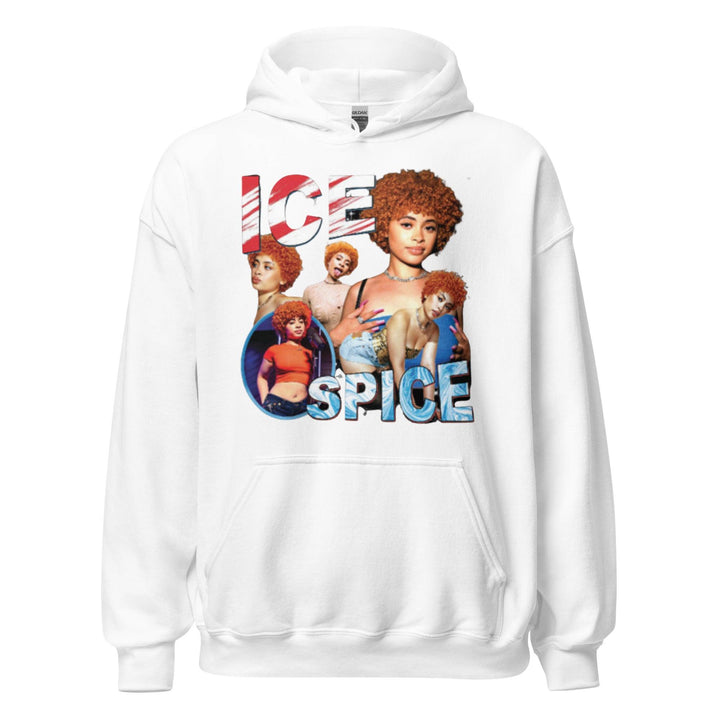 Ice Spice Red White and Blue Hoodie Top Koala HeavyBlend Pullover - TopKoalaTee