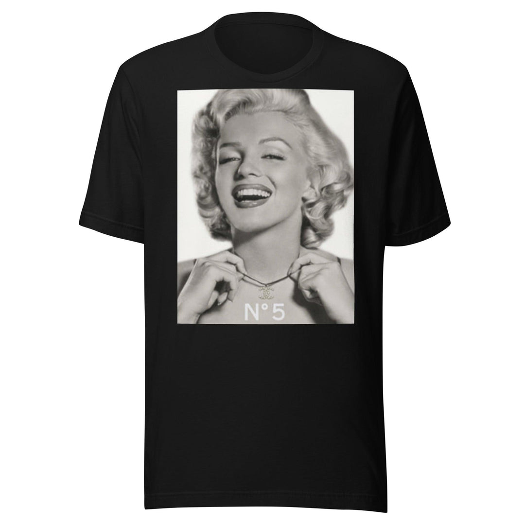 Iconic 50's Pinup Girl Portrait Wearing Number 5 Top Koala Soft Style Tee - TopKoalaTee