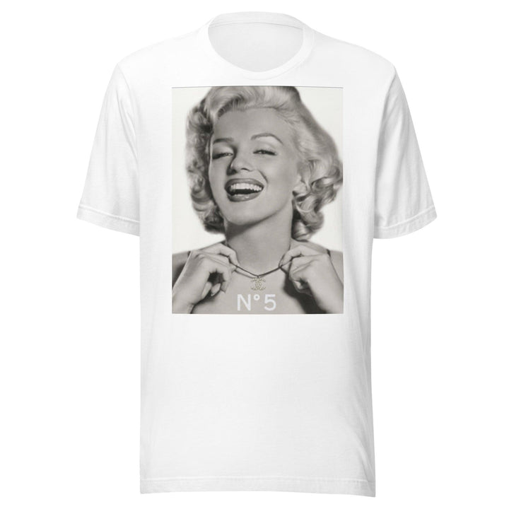 Iconic 50's Pinup Girl Portrait Wearing Number 5 Top Koala Soft Style Tee - TopKoalaTee