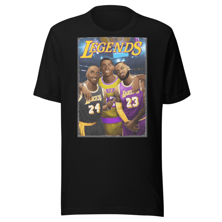 Iconic Basketball Legends T-shirt Short Sleeve 100% Utra Soft Cotton Crewneck Uniex tee - TopKoalaTee