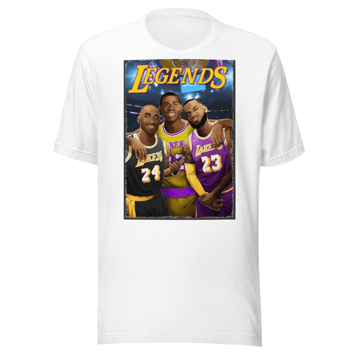 Iconic Basketball Legends T-shirt Short Sleeve 100% Utra Soft Cotton Crewneck Uniex tee - TopKoalaTee