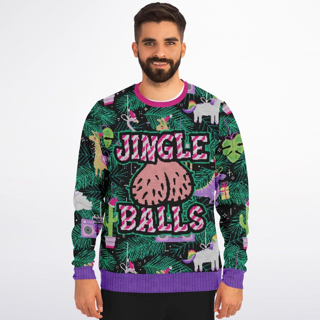 Jingle Balls Unisex Ugly Christmas Sweater - TopKoalaTee
