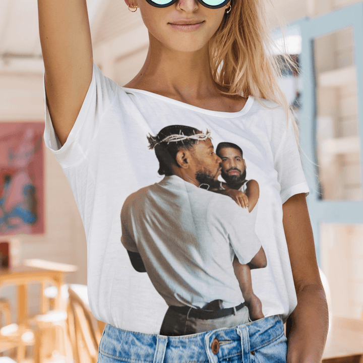 Kendrick Holding Baby Drake Short Sleeve 100% Cotton Unisex Crew Neck Top - TopKoalaTee