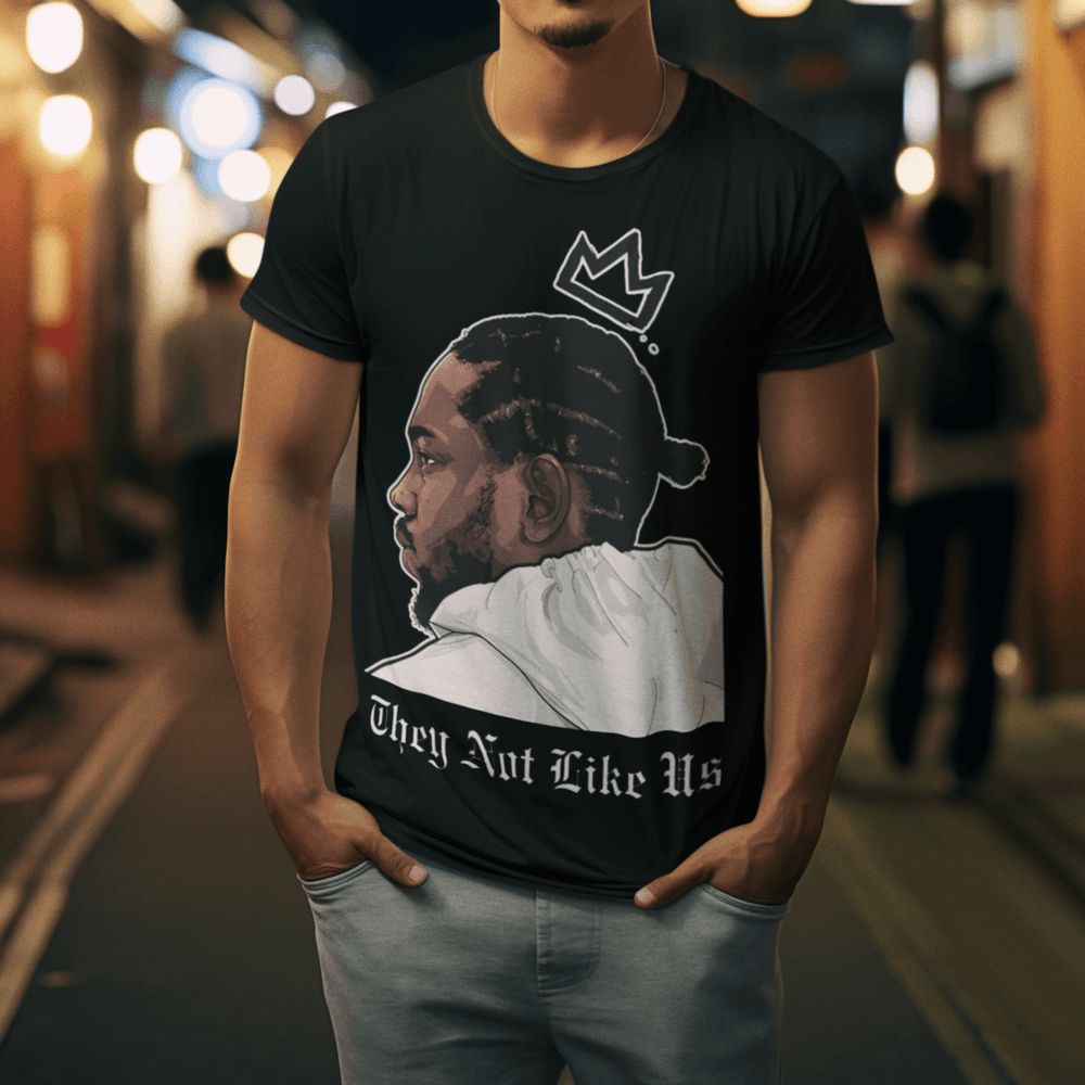 King Kendrick Tshirt They Not Like Us Short Sleeve Unisex 100% Cotton Crew Neck Top - TopKoalaTee