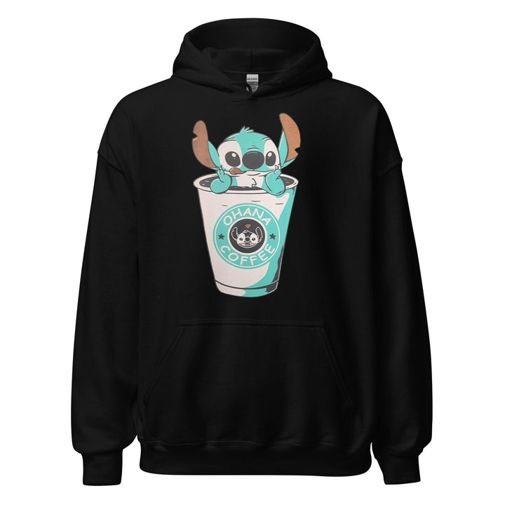 Koala in A Coffee Cup Hoodie Top Koala Soft Midweight Pullover - TopKoalaTee