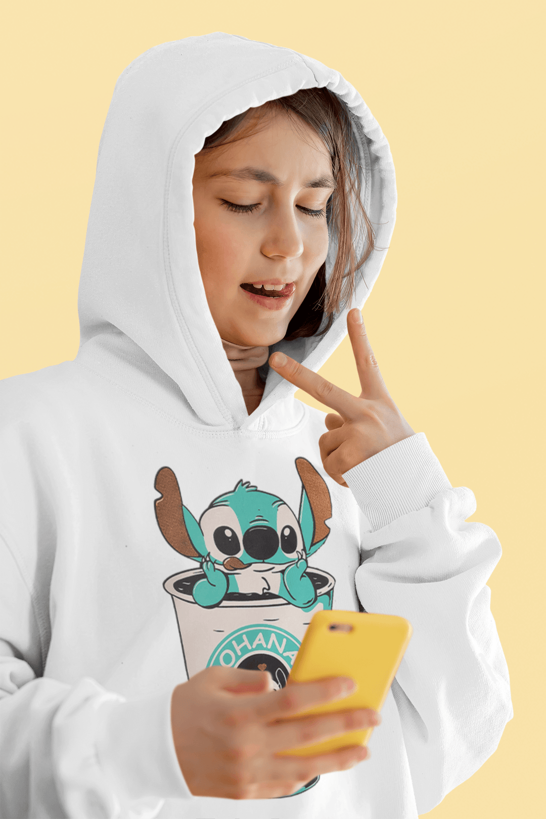 Koala in A Coffee Cup Hoodie Top Koala Soft Midweight Pullover - TopKoalaTee