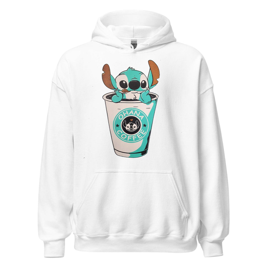 Koala in A Coffee Cup Hoodie Top Koala Soft Midweight Pullover - TopKoalaTee