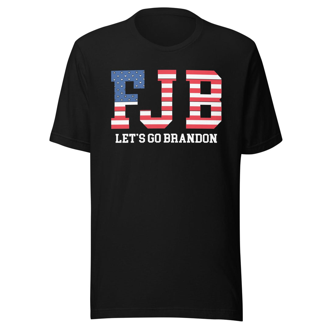 Let's Go Brandon FJB American Flag Lightweight Unisex Short Sleeve T-Shirt - TopKoalaTee