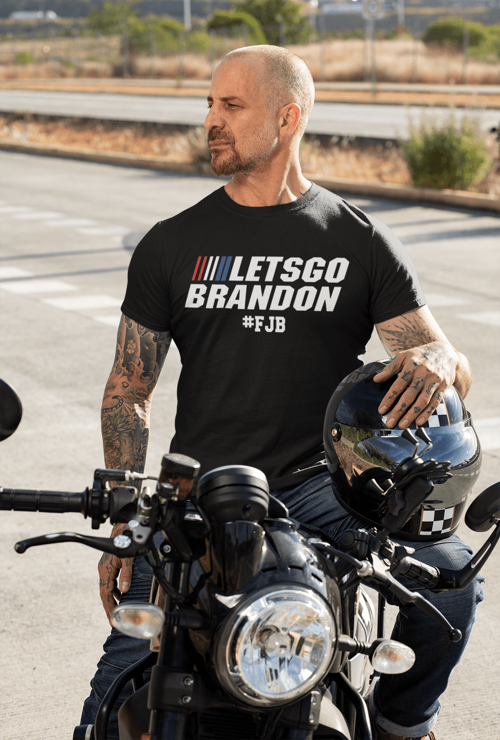 Let's Go Brandon #FJB Unisex Lightweight Short Sleeve T-Shirt - TopKoalaTee