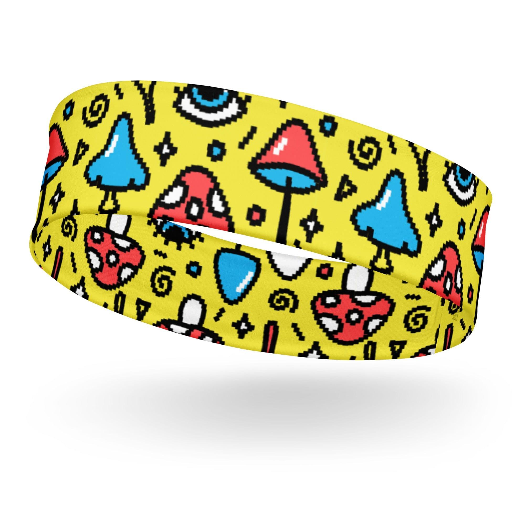 magic mushroom quick dry headband-print-headband-