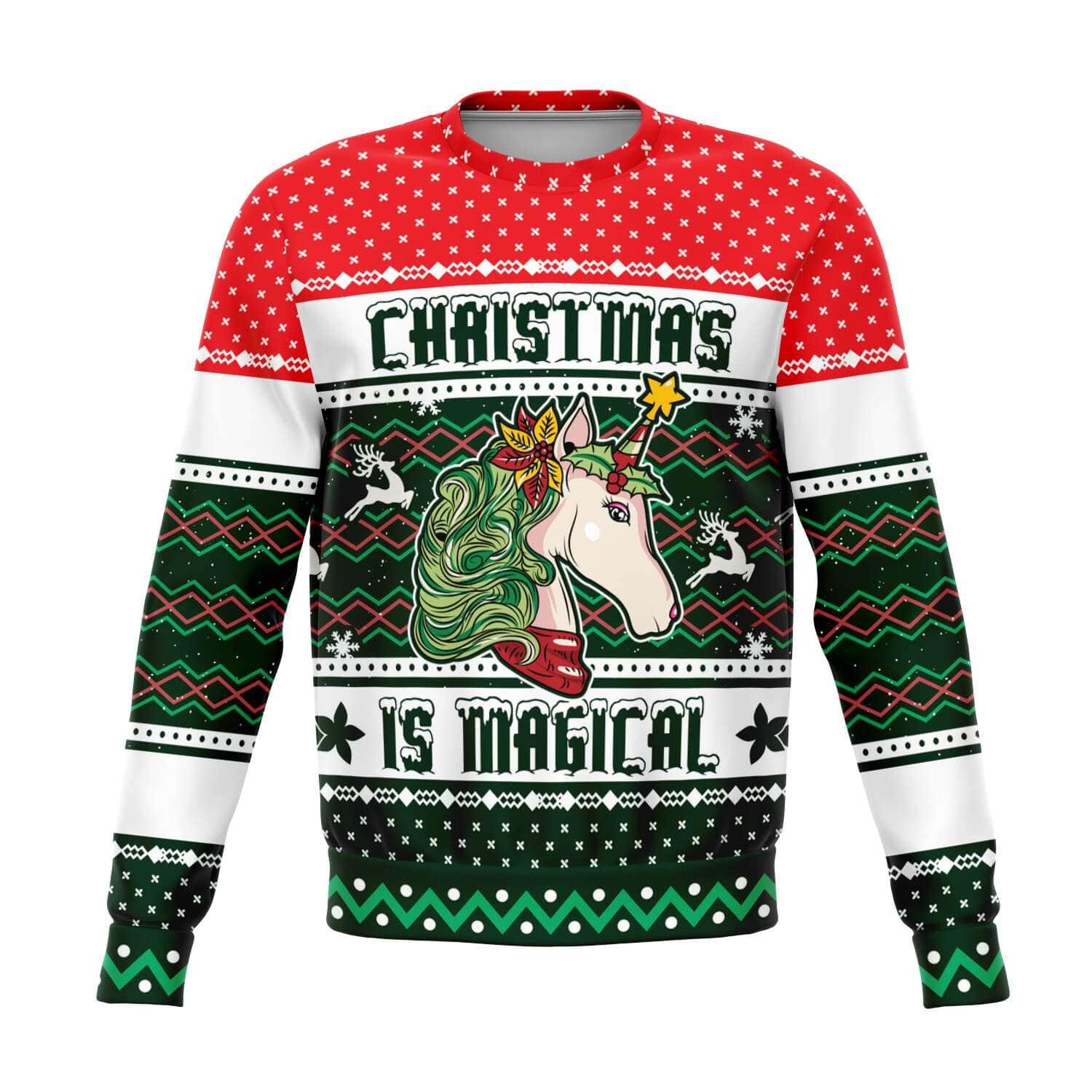 Magical Unicorn Unisex Ugly Christmas Sweater