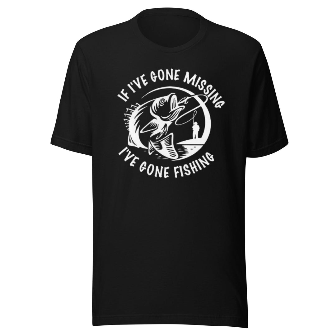 Marine Life T-shirt I've Gone Missining I've Gone Fishing Short Sleeve Unisex Crew Neck Top - TopKoalaTee