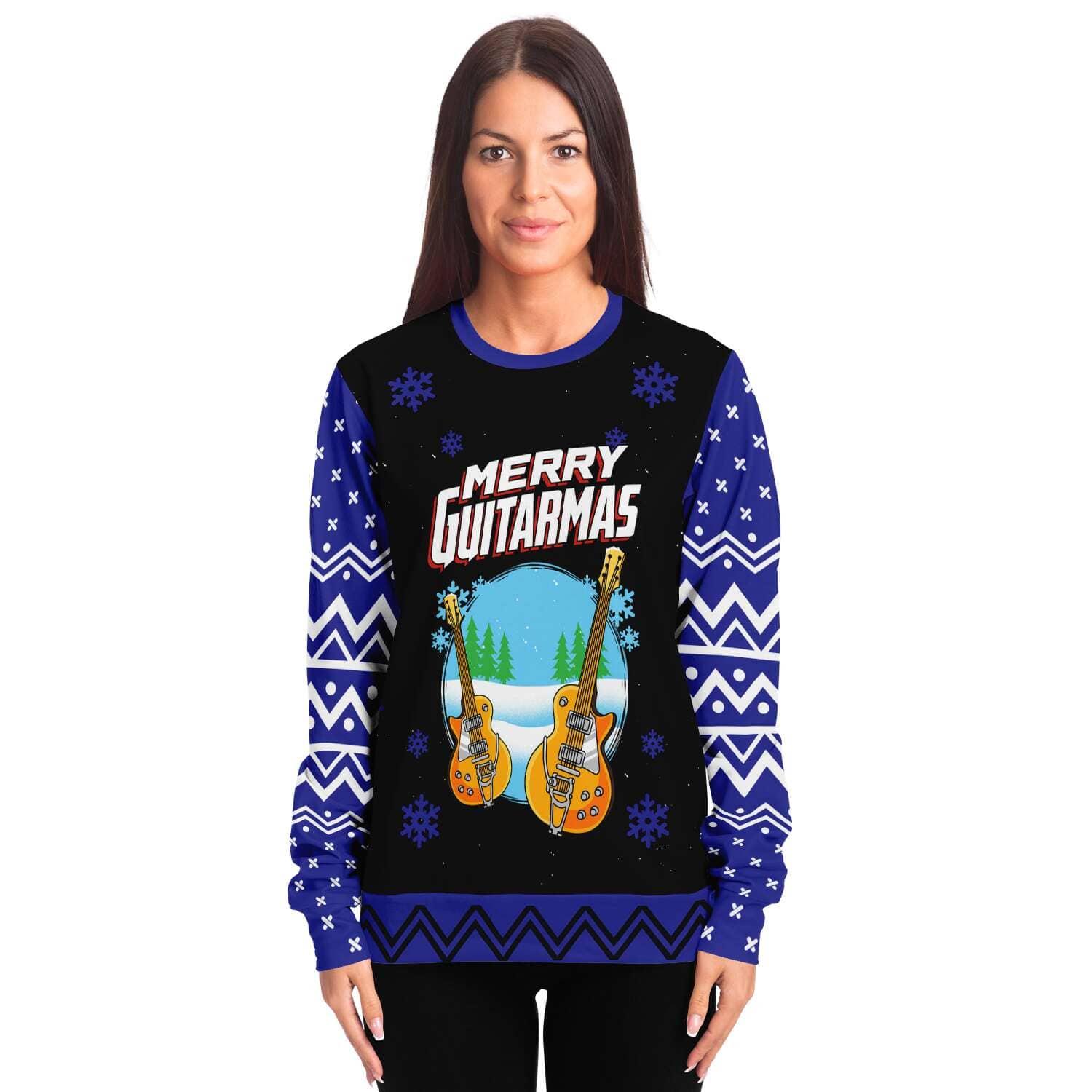 Merry Guitarmas Sweatshirt for women - TopKoalaTee