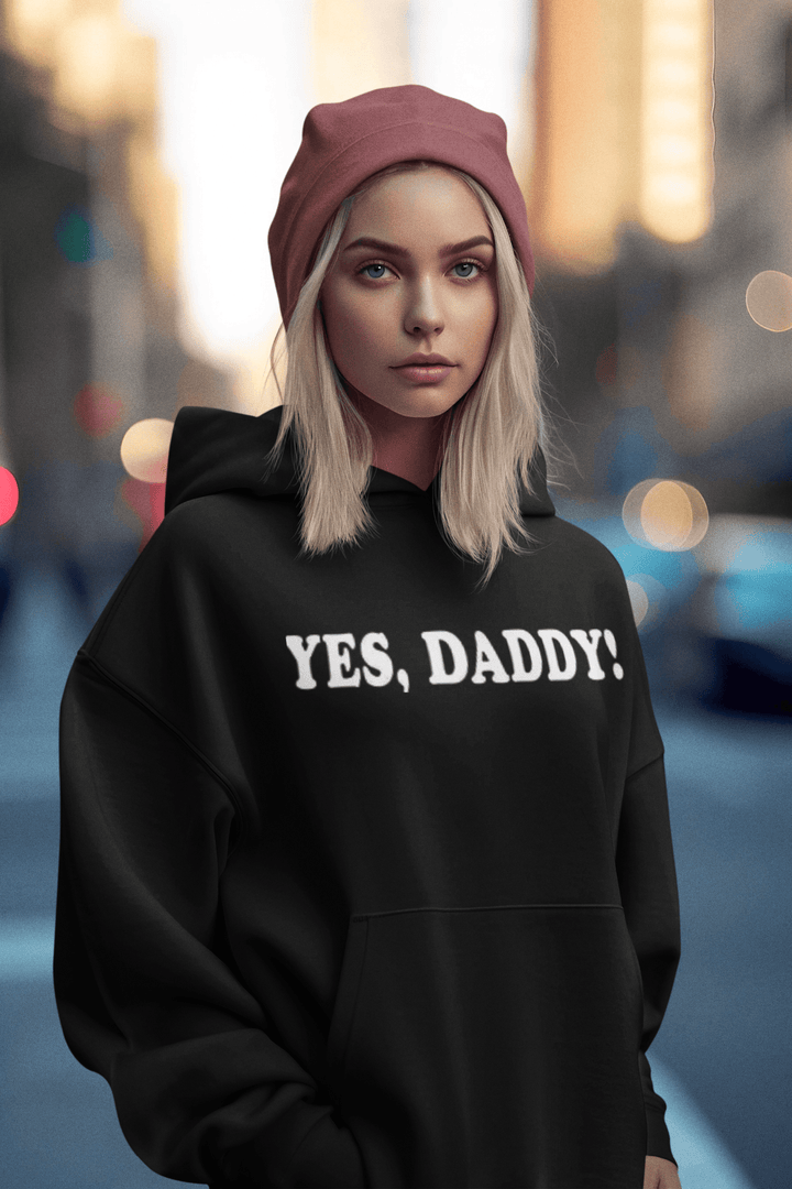 Midweight Blended Cotton Hoodie Yes Daddy Top Koala Soft Style Pullover - TopKoalaTee