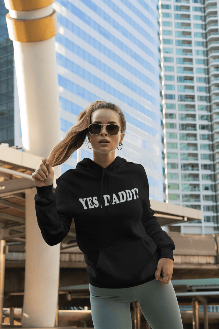 Midweight Blended Cotton Hoodie Yes Daddy Top Koala Soft Style Pullover - TopKoalaTee