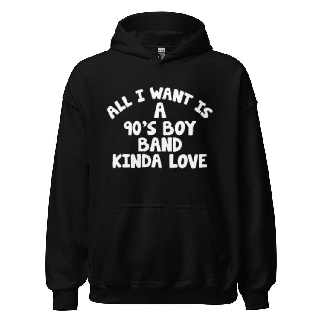 Midweight Hoodie Top Koala All I Want is a 90's Boy Band Kinda Love Pullover - TopKoalaTee