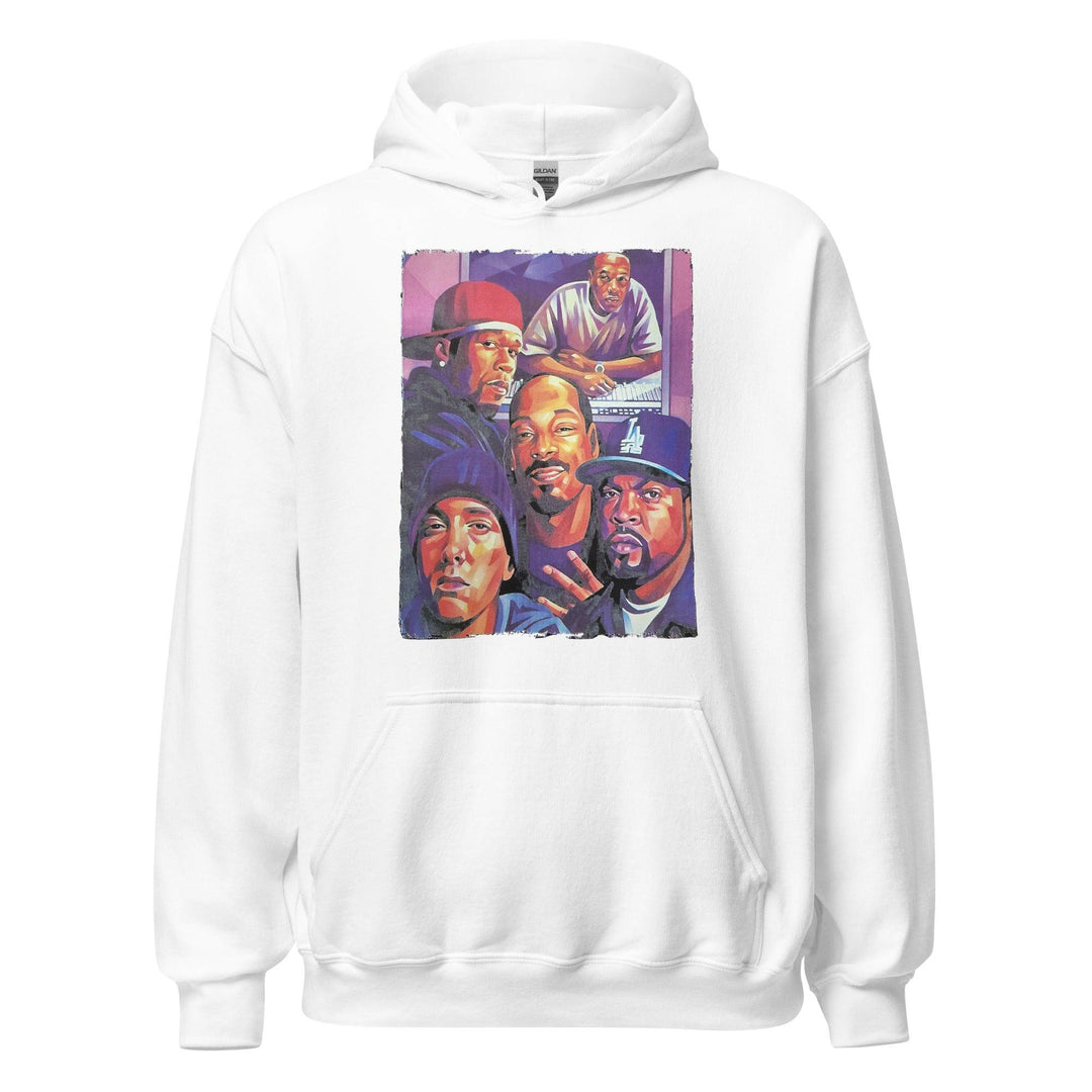 Midweight Hoodie Top Koala Portrait of West Coast Gangsta Rap Legends Pullover - TopKoalaTee